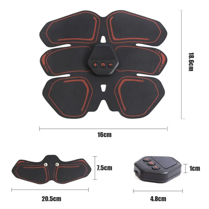 

H7JC Portable Abdominal Trainers Muscle Stimulator Fitness Exercise Equipment Abdomen Arm Leg Waist Training for Men Women