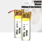 3,7 V Lipo cells 350926 90mah литиевая полимерная аккумуляторная батарея для MP3 GPS bluetooth гарнитура LED лампа смарт-браслет