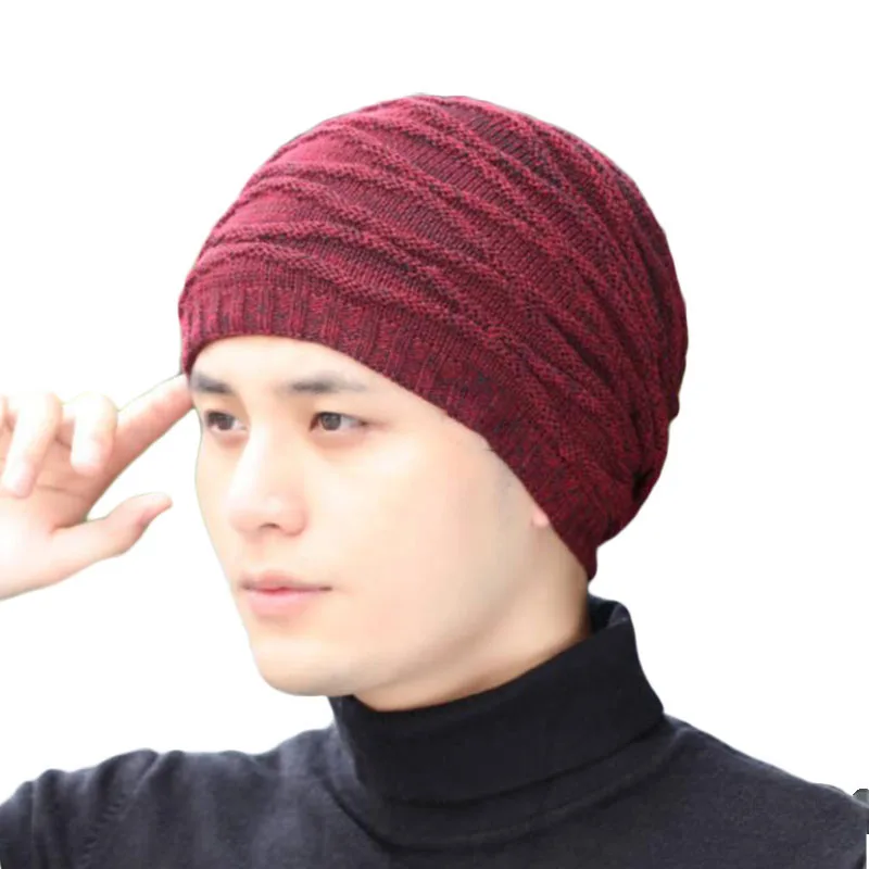 Зимняя шапка SUOGRY унисекс чулки для мужчин и женщин облегающие шапки полосатая