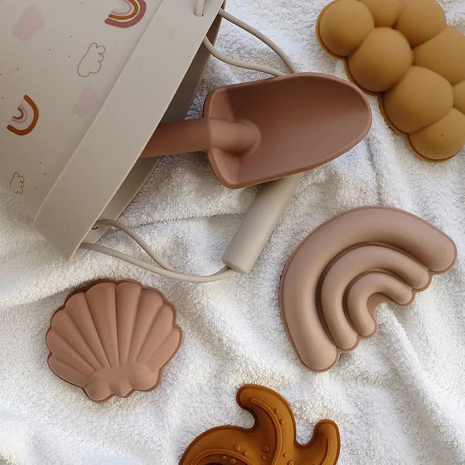 

6 Pcs Children Beach Toys Kit Baby Summer Digging Sand Tool with Shovel Water Game Play Outdoor Toy Set Sandbox for Boys Girls