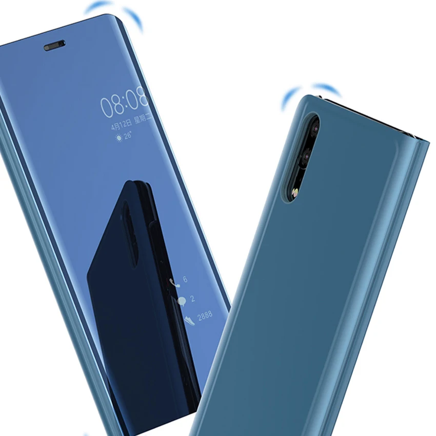 Зеркальный чехол книжка для телефона Huawei P30 Pro P20 Mate 20 X 20X 10 P10 Plus 10Pro P 30 Mate20 Mate10 P30Pro