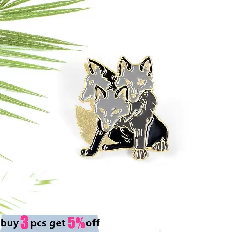 Заказные булавки Cerberus броши в древней греческой мифологии значки металлическая