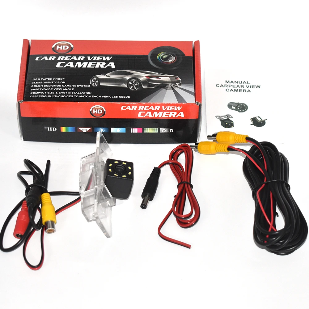 Автомобильная камера заднего вида ZJCGO CCD HD водонепроницаемая с ночным видением