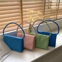 fashion simple women flap shoulder messenger bags candy color ladies square underarm bag small portable female handbags purses