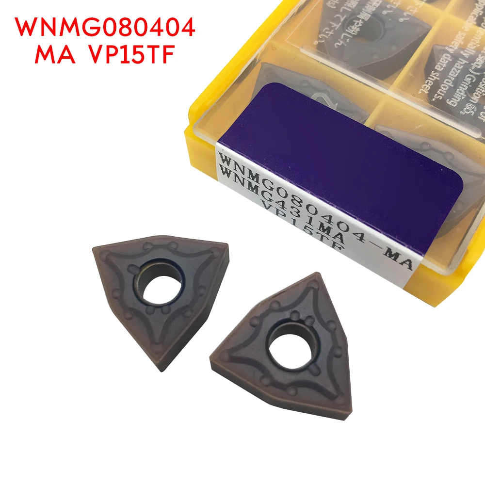WNMG080404 MA VP15TF твердосплавные вставки внешний токарный инструмент WNMG 080404 торцевые