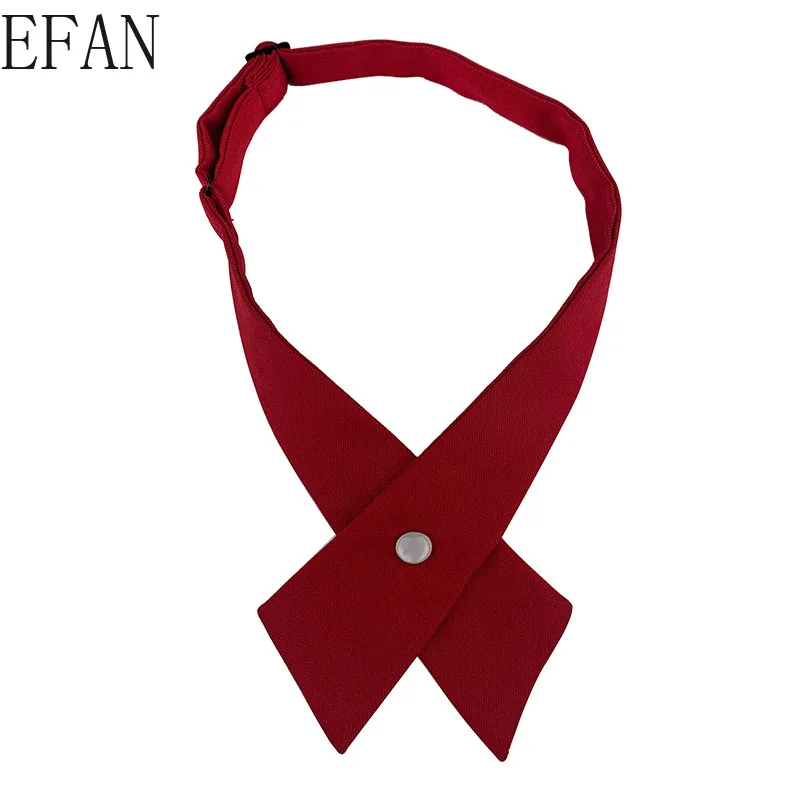 1Piece Women Tie Red Butterfly Women's Bow Black Knot Female Girl Student Hotel Clerk Waitress Neck Wear Navy Ribbon Ties | Аксессуары