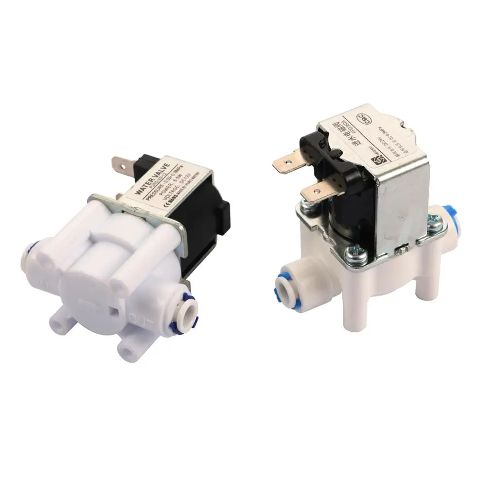 NC 1/4 " Quick Access Electromagnetic Valve DC 12V 24V Water Air Inlet Flow Switch Purifier Washing Machine Dispenser | Обустройство
