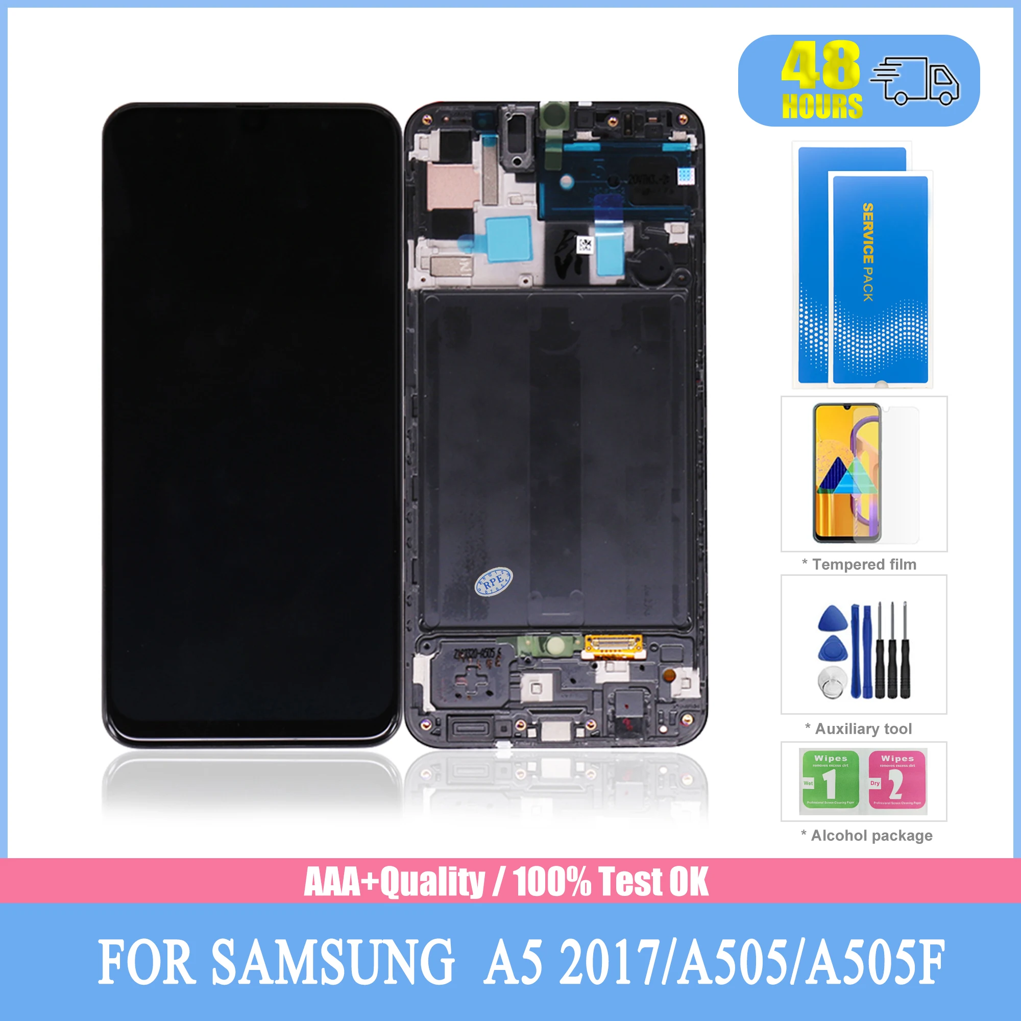 

Оригинальный Super AMOLED дисплей для Samsung Galaxy A50 SM-A505FN/DS A505, ЖК-дисплей, сенсорный экран, дигитайзер с рамкой для Samsung A50 LCD