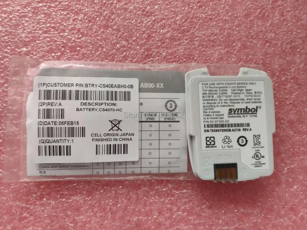 Новая замена аккумулятора для Symbol CS4070 HC Типа BTRY-CS40EABH0-0B 82-97300-02 | Мобильные телефоны