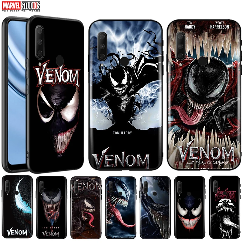 

Venom Phone Case For Huawei Honor 9X 9X Pro 9X Lite Funda Cover Marvel Avengers Comics SpiderMan Venom Captain America Thor
