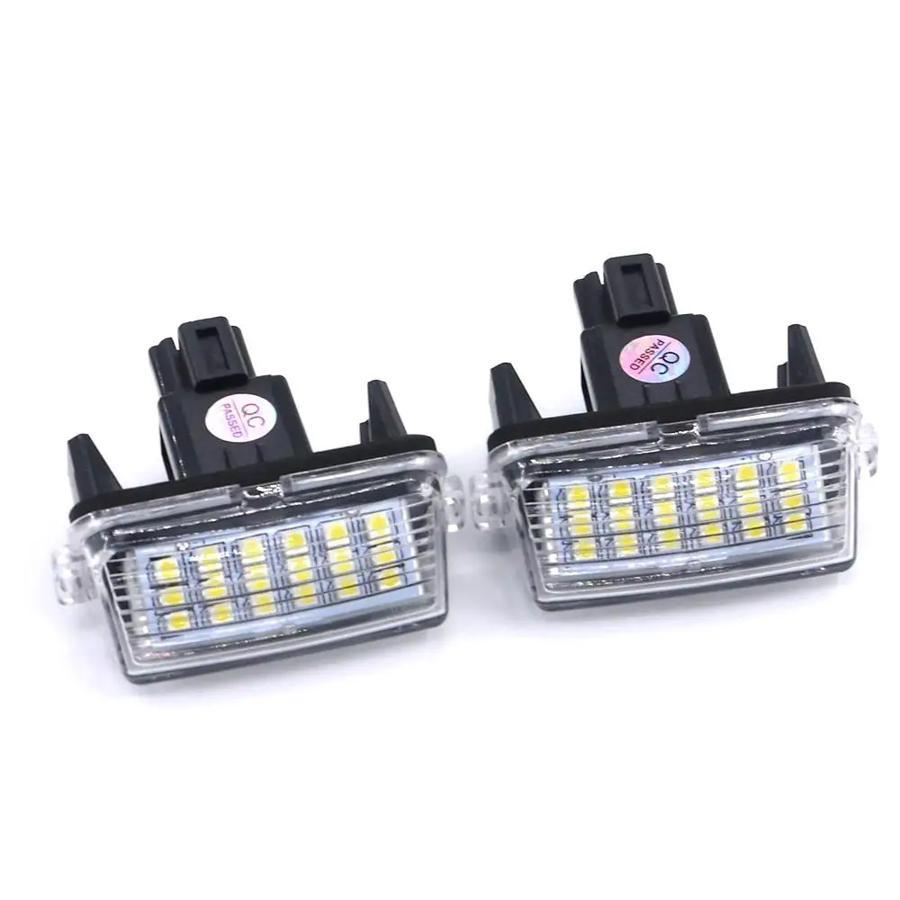 2x light 2 шт., автомобильные огни для номерного знака, Белый светодиодный фонарь без ошибок для Toyota Corolla Camry Yaris Prius C Ractis Verso Vitz Avensis - Цвет: 2x light