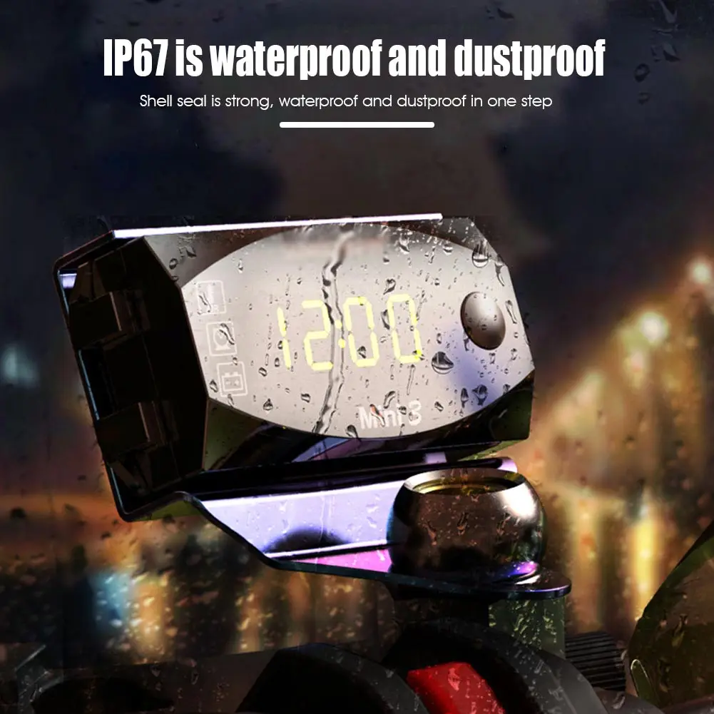 12 В постоянного тока светодиодный цифровой дисплей вольтметр панель измерителя