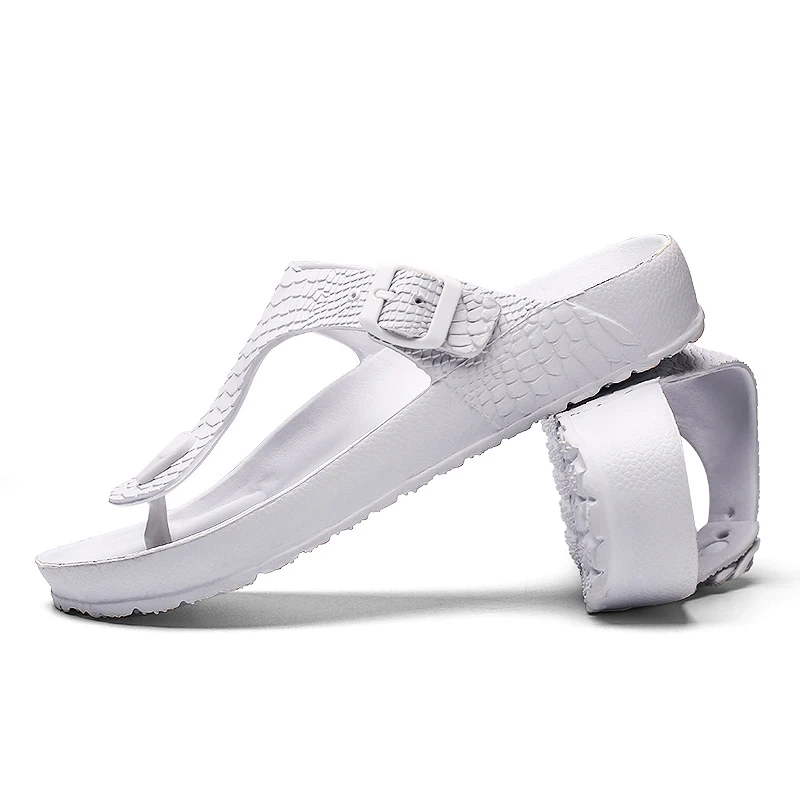 Мужские Пляжные шлепанцы комнатная и Уличная обувь для душа унисекс большие