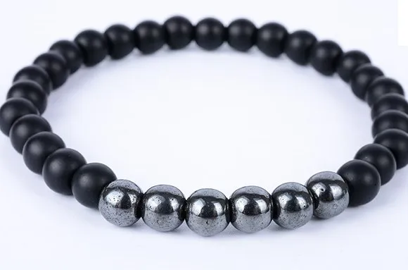 

Регулируемый очаровательный браслет из натурального камня gdf 8 мм, магнитный браслет из искусственного оникса, Женская восстанавливающая м...