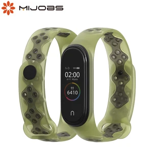 Ремешок для фитнес-браслета Xiaomi Mi Band 4, силиконовый, прозрачный