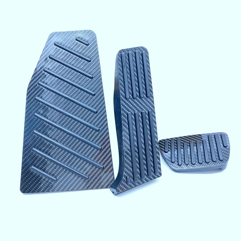 

Накладка на педаль акселератора для Toyota RAV4 2019, 2020 углеродное волокно, нескользящая педаль тормоза акселератора для Toyota Camry 2019