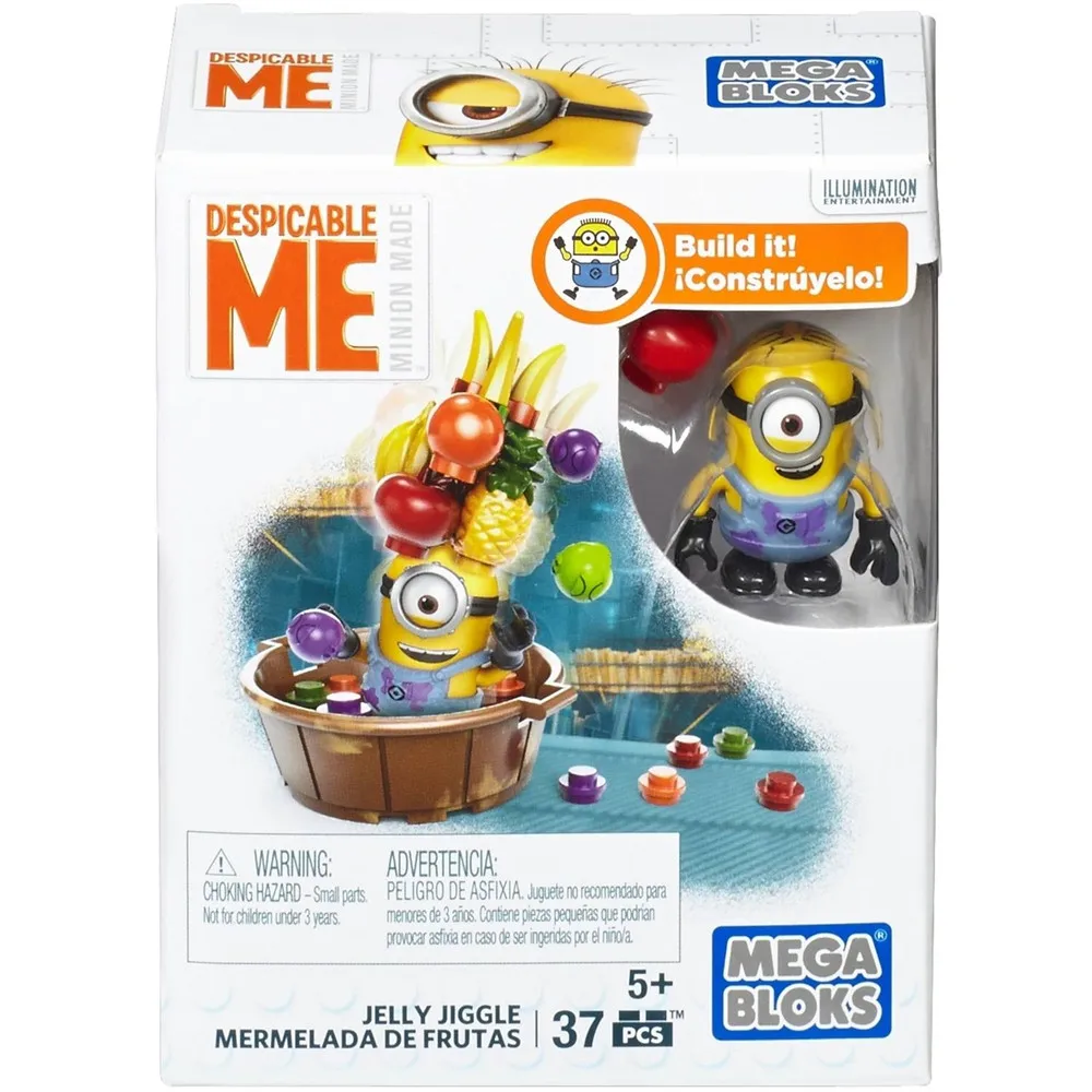 Мега блокс Гадкий я Желейный джиггл с миньонами фигурка 37 шт./pzs -5 лет Детские