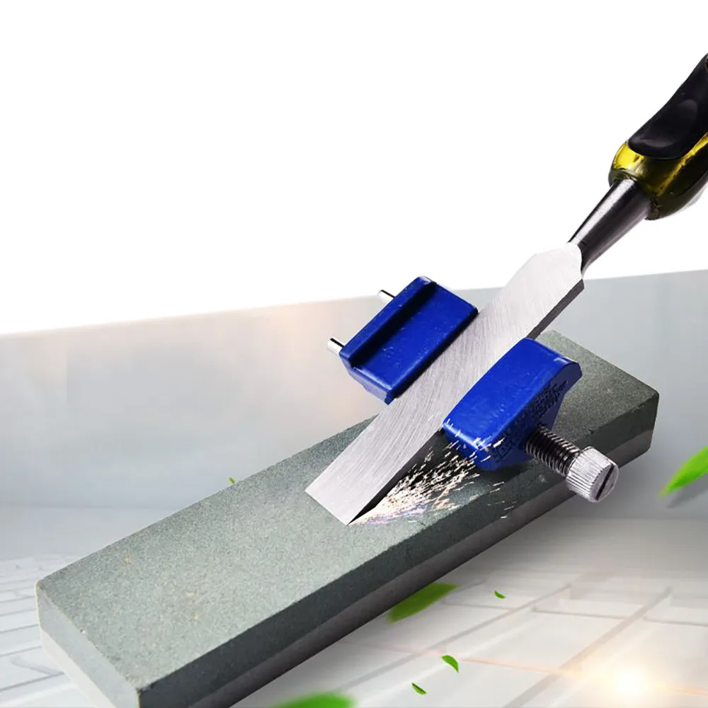 

Stainless Steel Side Clamping Fixed Angle Honing Guide for Wood Chisel Planer Blade Flat Chisel Edge Sharpening CD