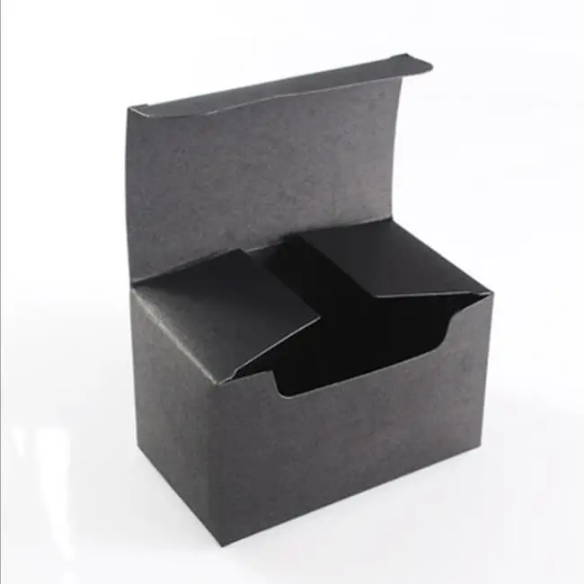 

20pcs 10*6*6cm Black Paper Cardboard Box Event Party Candy Chocolate Cake Box,DIY Soap Packaging Small Gift box