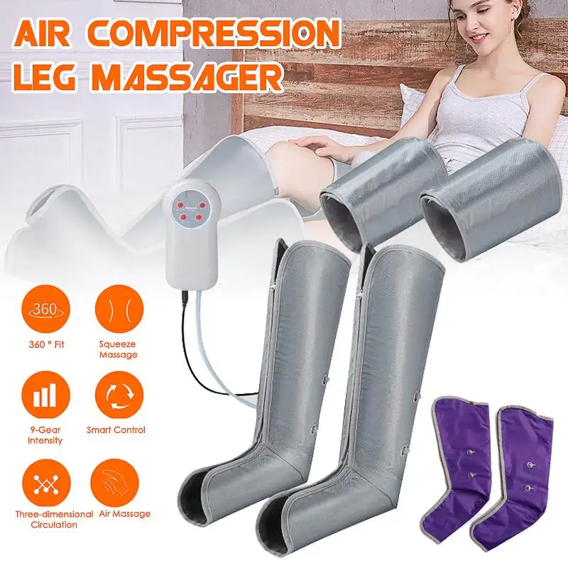 

Компрессионный массажер для ног с пневматическими камерами, устройство для инфракрасной терапии, для расслабления и облегчения боли, для р...