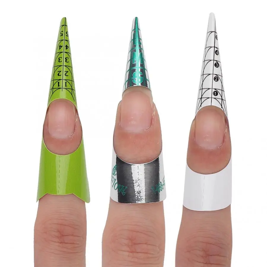 100 шт. держатель формы для маникюра ногтей руководство наращивания наклейки