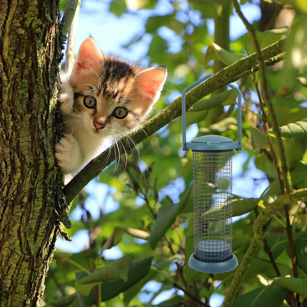 

2pcs Grease Container Birds Feeder Hanging Outdoor Feeders (Green)