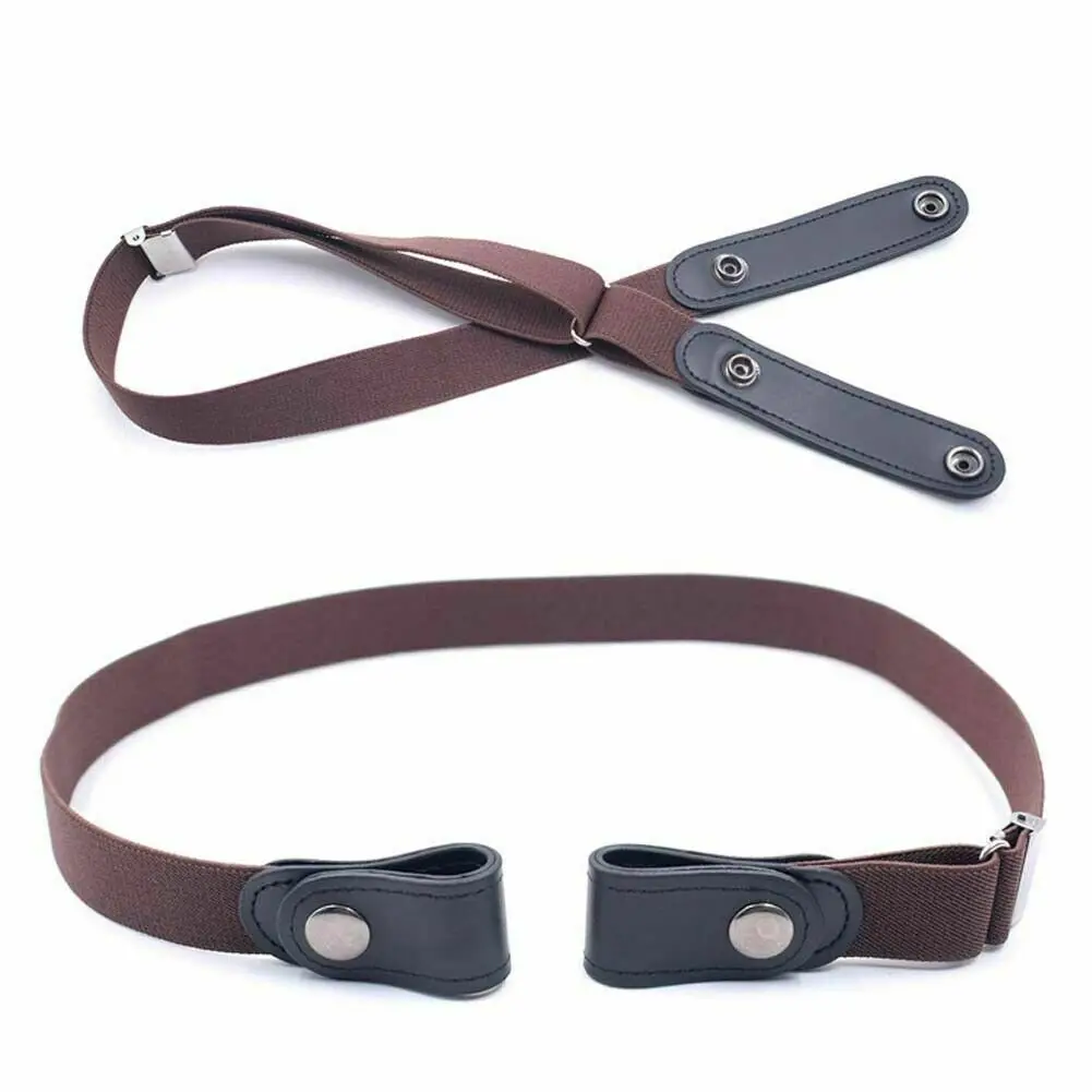 

Brand New Style Men Women Buckle free Elastic Adjustable Invisible Belt For Jean Pants Dress