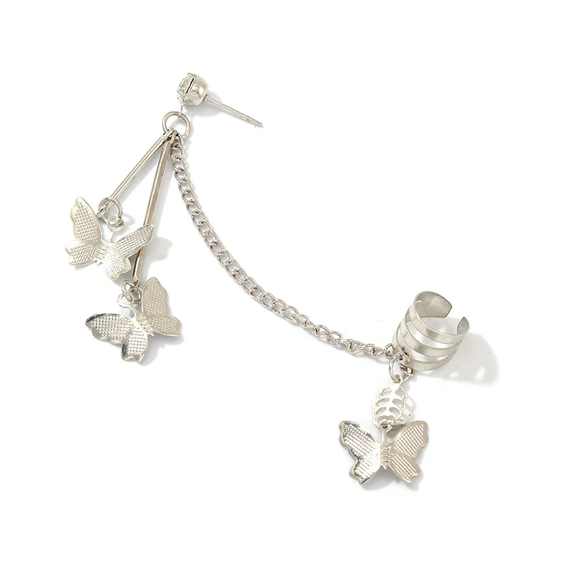 

BOAKO Butterfly Chain Earrings For Women Fashion Jewelry 2020 Earrings Dangle Pendientes Piercing Oreille Kolczyki #Yj25