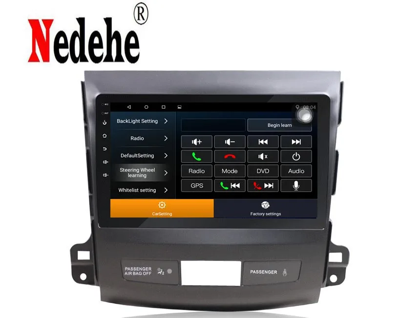 Автомагнитола Nedehe с dvd плеером мультимедийный проигрыватель 9 &quot Android 8 1 для Mitsubishi