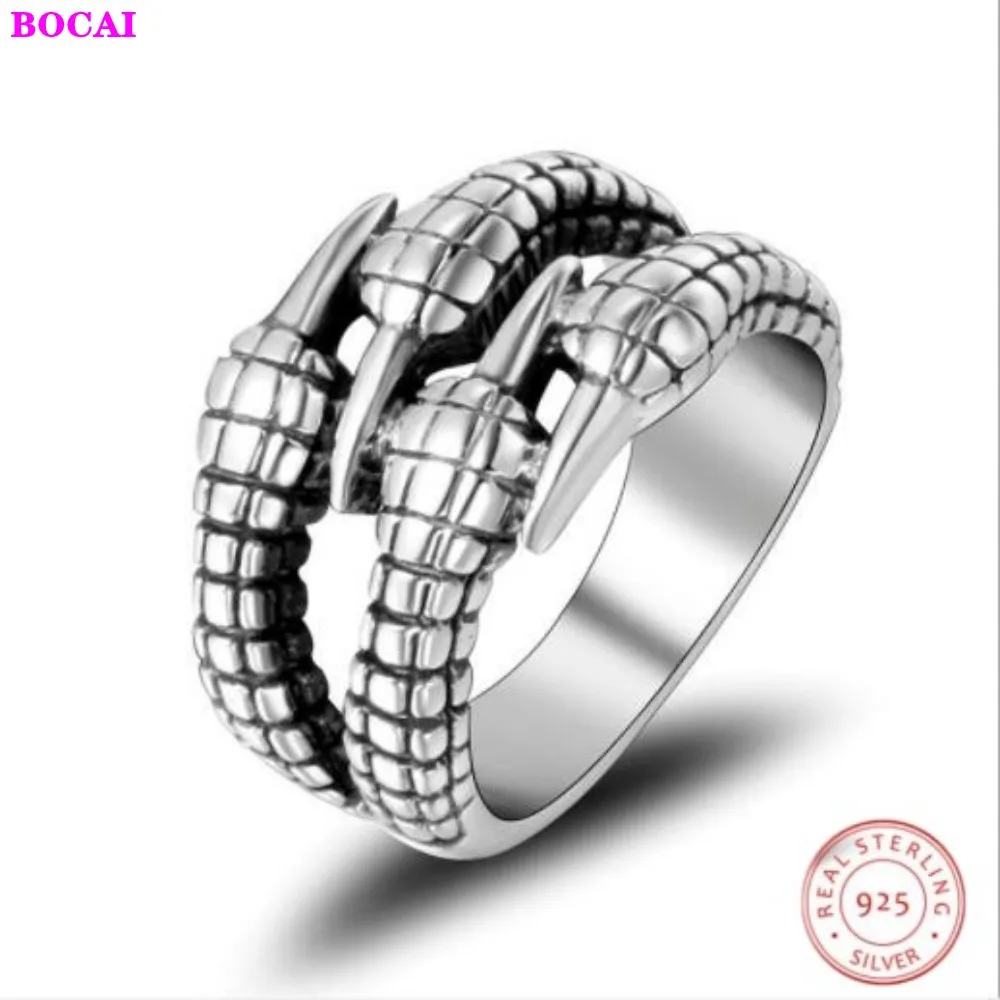 BOCAI S925 украшения из чистого серебра ручной работы ретро тайское серебряное