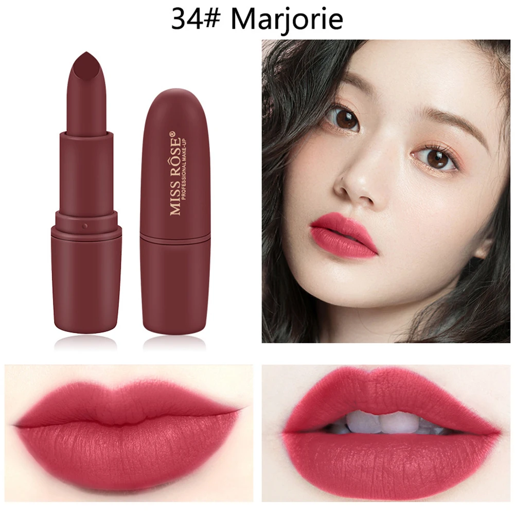 Новая губная помада мисс Роуз матовая тумана Карандаш Увлажняющий стойкий не