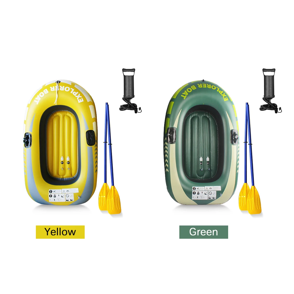 

Water Sports Folding Inflatable Boat Single Person Thickened Canoe Fishing Boat Portable PVC Fishing Kayak With Pump