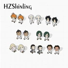 Новое Аниме обещанный нетландия милые персонажи ювелирные изделия ручной работы эпоксидный акрил серьги-гвоздики с эпоксидной смолой подарки