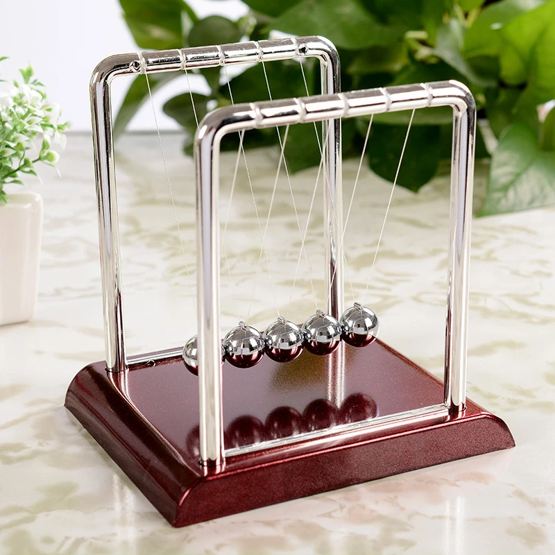 

1Pc Newtons Cradle Table Decor Balance Ball Pendulum Ball Physics Tumbler Craft Home Decorations Desk Toy Gift Hot Drop shipping