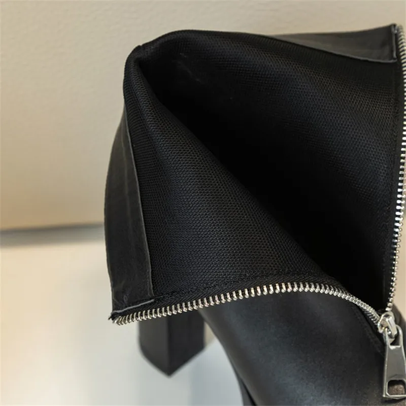 PXELENA Прямая поставка винтажные женские осенние ботильоны на массивном высоком