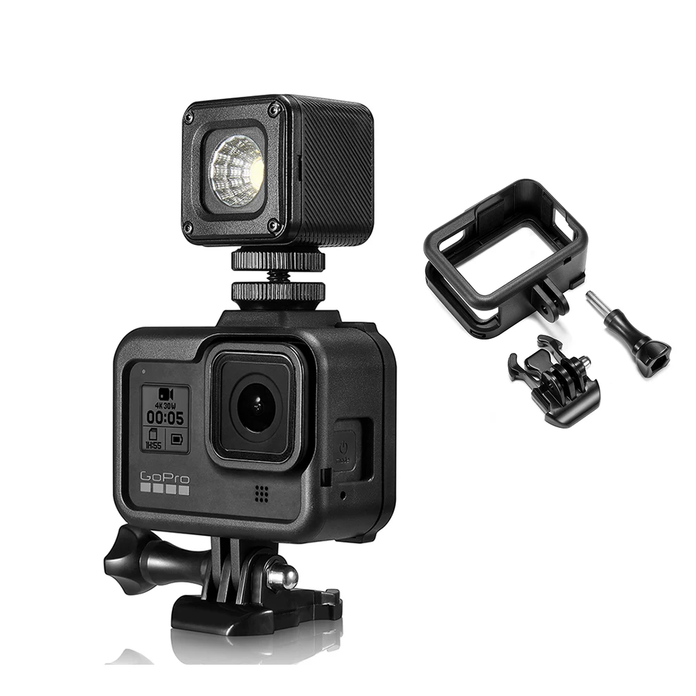 Пластиковая стандартная рамка для GoPro Hero 8 корпус защитный видеосветильник
