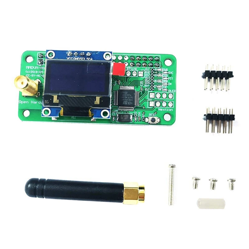 

Антенна + OLED + MMDVM Поддержка точки доступа P25 DMR YSF с экраном для Raspberry Pi