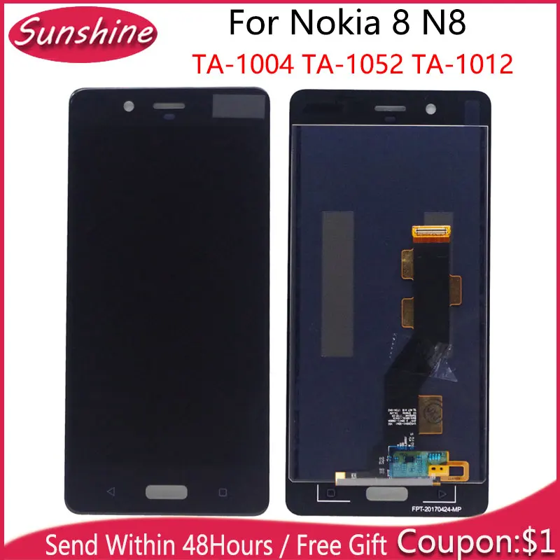 ЖК дисплей 5 3 дюйма для Nokia 8 N8 TA 1004 1052 1012 сенсорный в сборе LCD|Экраны мобильных
