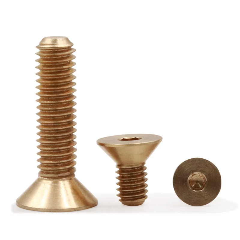 M3 M4 M5 Brass Allen Screw Countersunk Head Screws Flat Bolts 5mm-20mm Length |