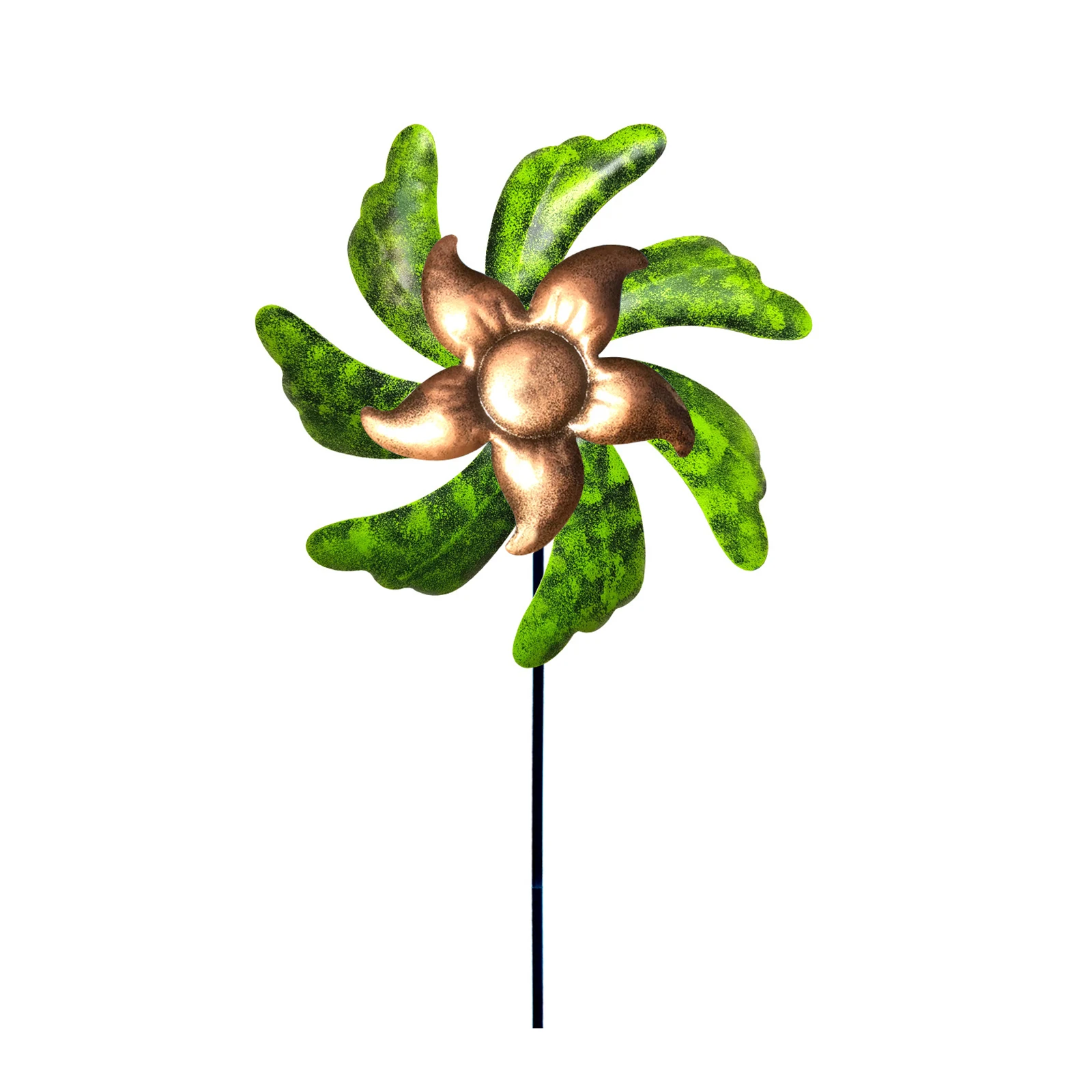 

Hot Metal Windmill Decoration Retro Wrought Iron Pinwheel Art Stake Wind Catcher for Garden Courtyard Lawn