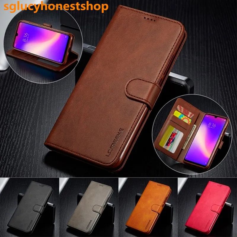 Роскошный кожаный чехол книжка для Samsung S20 plus S9 S10 S8 Galaxy A51 A71 A11 A31 A20e A50 A70 A7 A8 J4