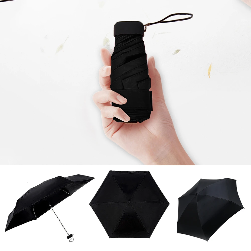 Карманный мини зонтик дождевик для женщин ультра легкий анти УФ