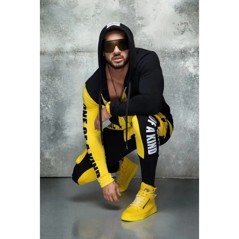 

ZOGAA Brand Mens 2 Piece Tracksuit Set Causal Sweat Suit Streetwear Hoodies Sweatpants Suit Letter Printing Joggers Sets for Men