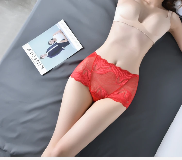 

Mid waist Panties Women Breathable lace sexy panties Sexy Lace Panties Women's close-fitting Female Underpants Seamless Briefs