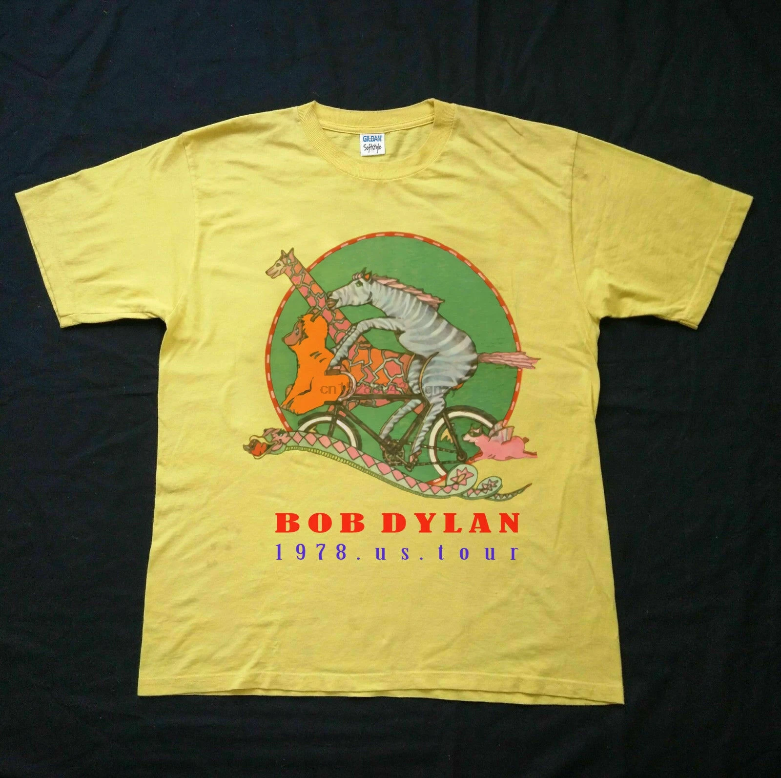 Винтажная Футболка BOB DYLAN TOUR 1978 Репринт хлопковые футболки для мужчин | Мужская