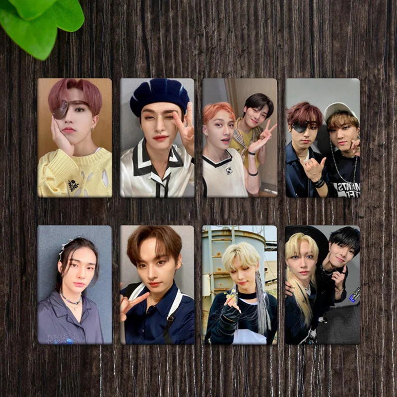 10 шт./компл. Kpop STRAY KIDS новый альбом несмываемые фотокарты утолщенные прозрачные