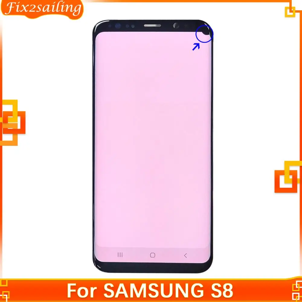 Super AMOLED дисплей Point + Red Burn для Samsung Galaxy S8 G950 G950F сенсорный экран с дигитайзером ЖК