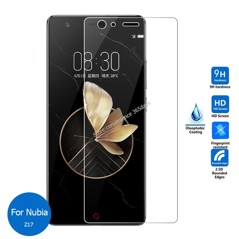 2 шт. закаленное стекло для Nubia Z17 MiniS Z11 Z18 Mini Z17S Lite M2 Play N2 N3 защита экрана 9h защитная