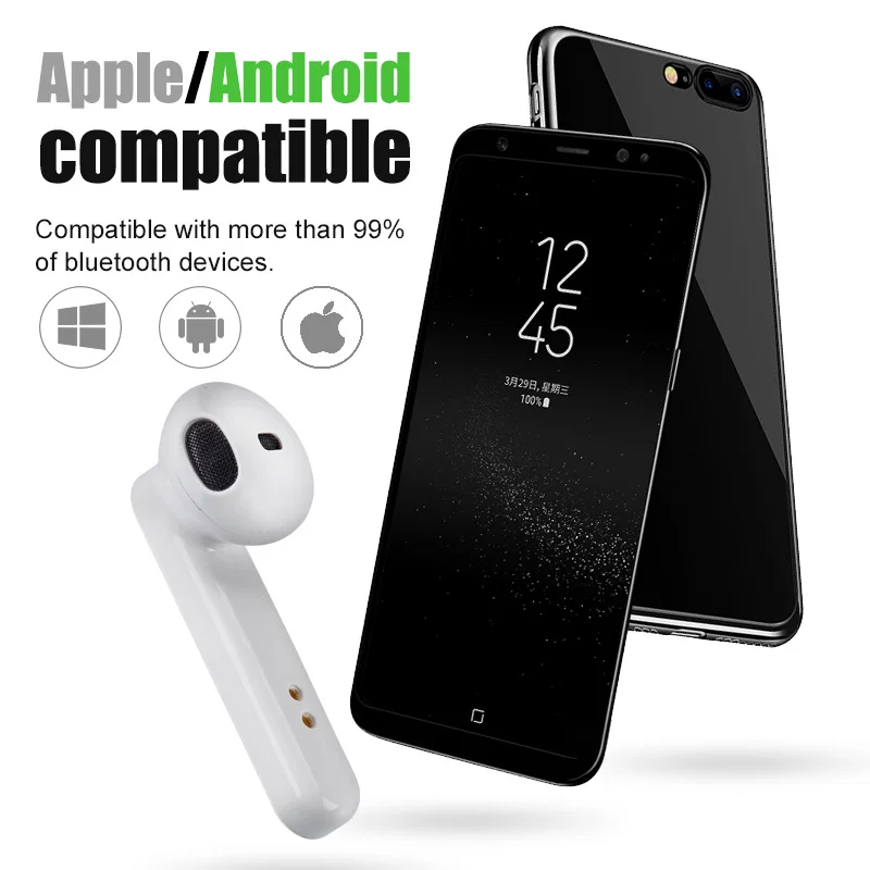 X12 умные bluetooth-наушники TWS беспроводные наушники спортивные для xiao mi oppo huawei |