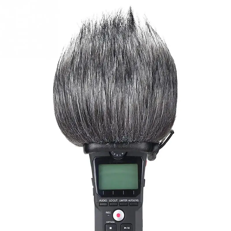 Профессиональный открытый микрофон Меховой чехол ветровое стекло лобовое муфта
